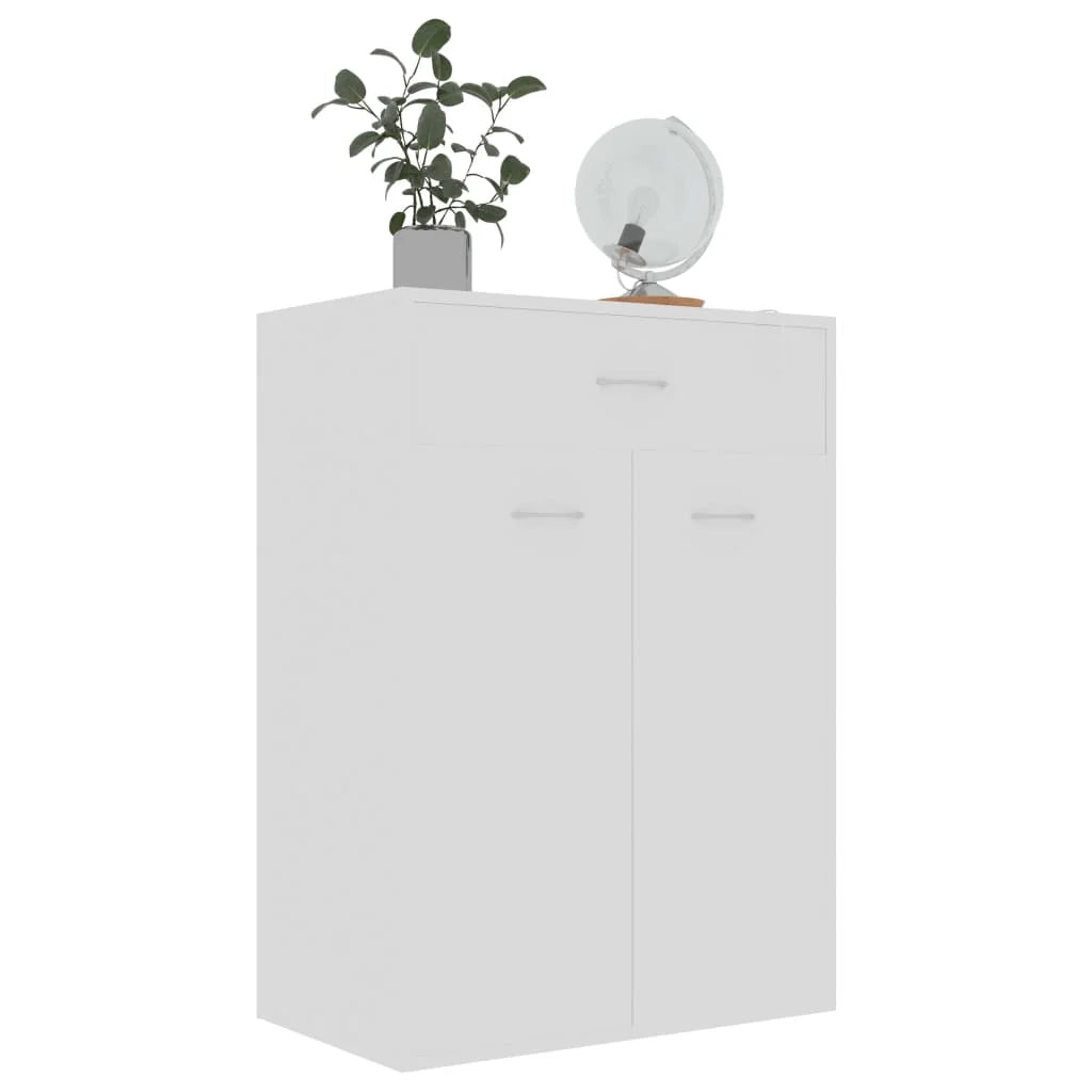 Scarpiera mobile contenitore per scarpe mobile per ingresso/corridoio/soggiorno 60 x 35 x 84 cm legno ingegnerizzato bianco 02_0021489