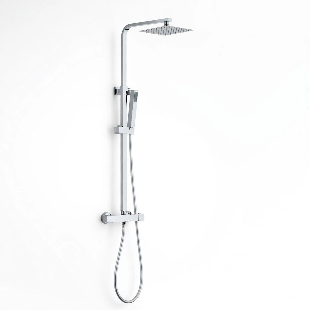 Colonna doccia quadrata miscelatore termostatico Cromato SH4139C YORK