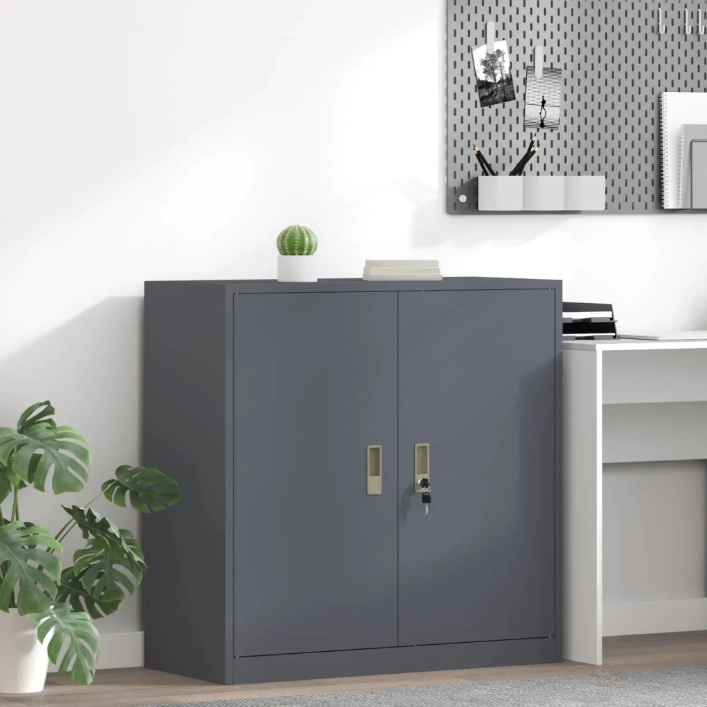 Armadio Antracite 90 x 40 x 90 cm Acciaio