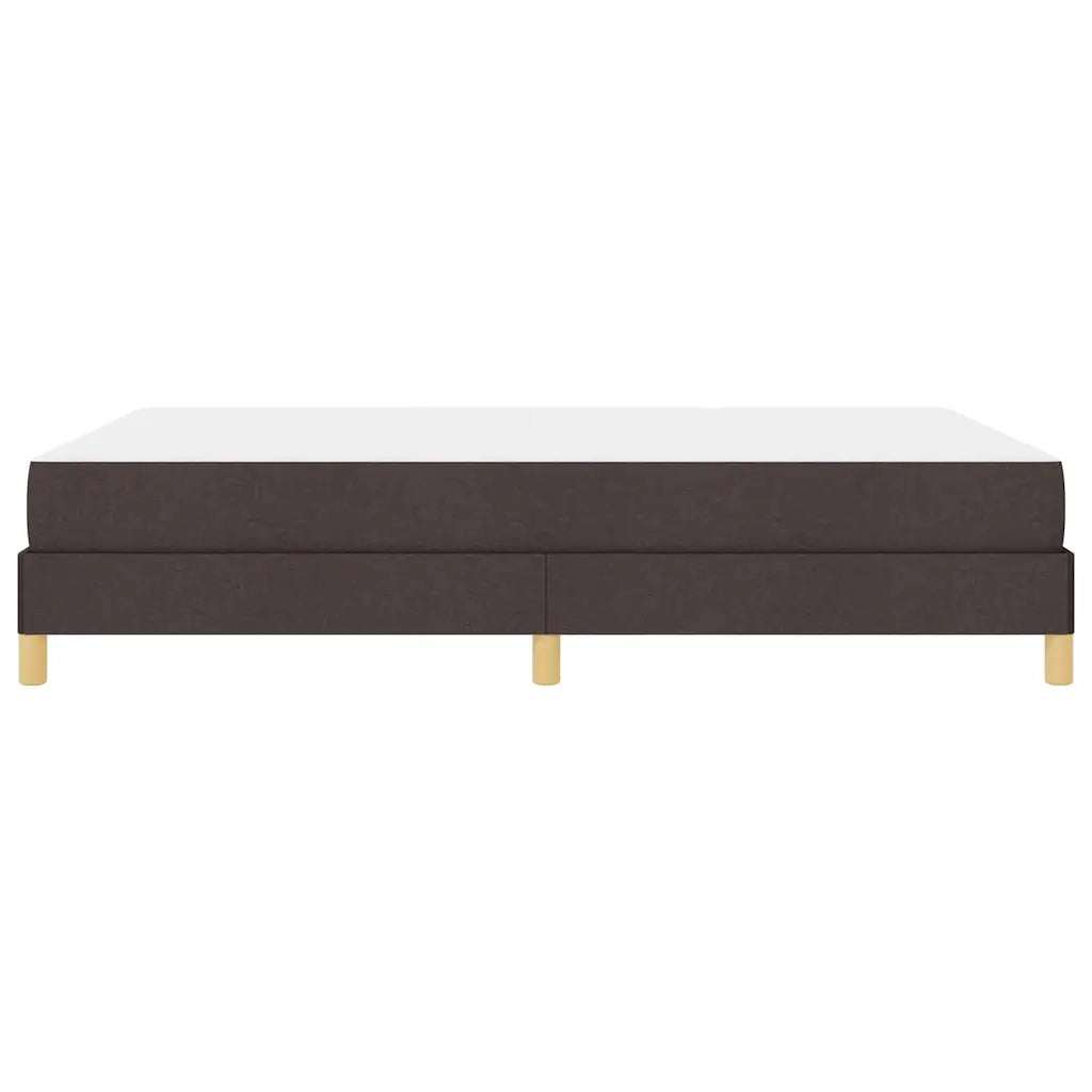 Letto a molle con materasso Marrone Scuro 140 x 200 cm Tessuto 3398573