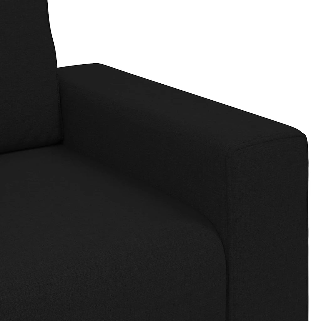 Divano a 2 Posti Nero 180x77x82 cm in Tessuto 4105168
