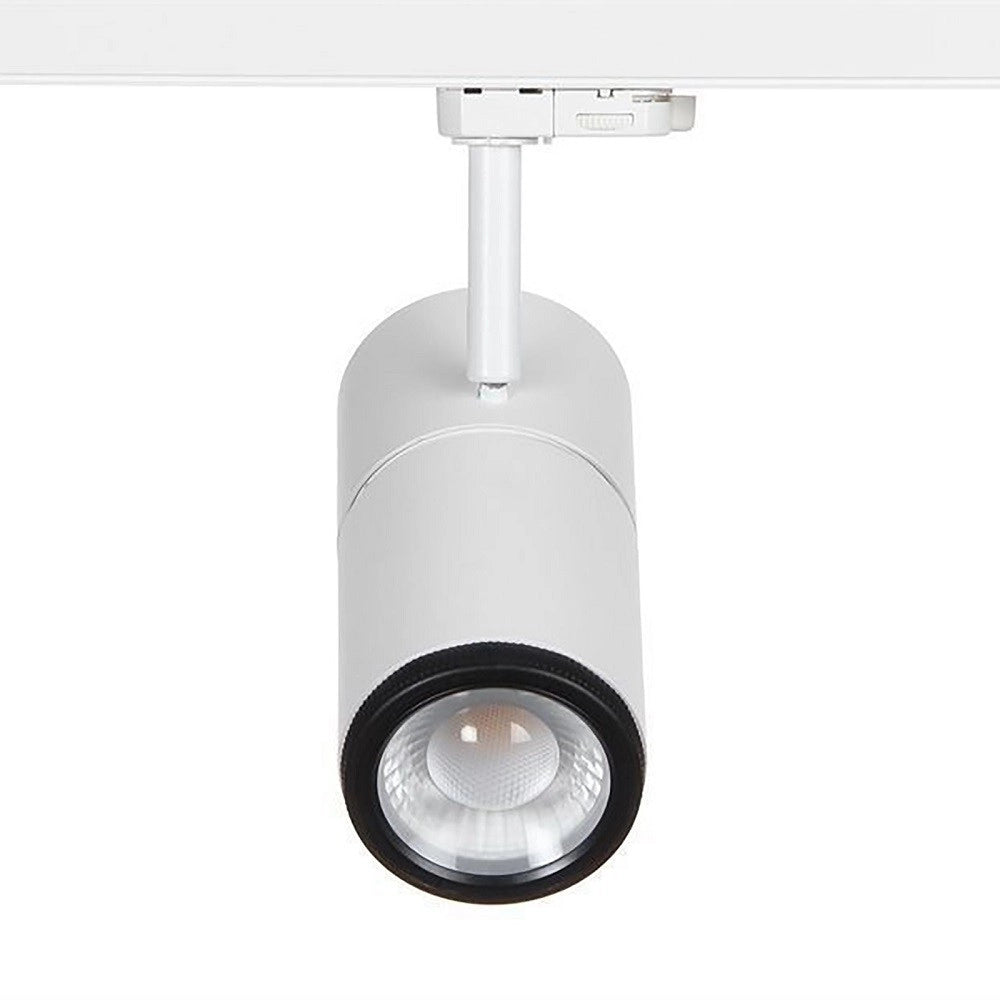 Trade Shop - Faretto Track Led Cob 34 W Binario Trifase Vetrine Negozio 230v Luce 3000k 4000k - -bianco Naturale      -