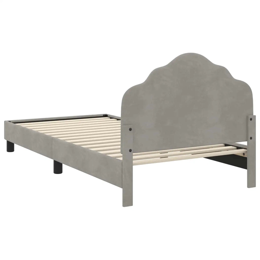Struttura letto bambini con testata Grigio chiaro 80 x 200 cm 42010943