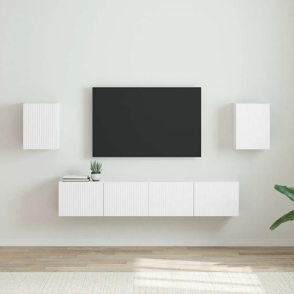 Mobile TV da parete 2 pcs Bianco 30 x 31 x 40 cm 892250