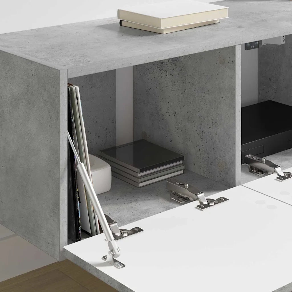 Mobile TV da parete Calcestruzzo 78,5 x 31 x 29,5 cm 892215