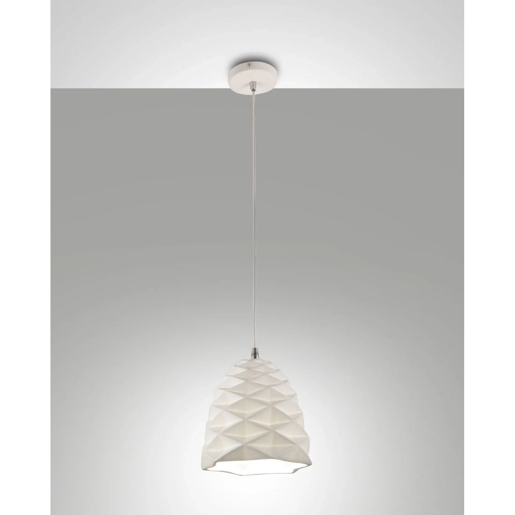 Sospensione Bianca Duchessa D200 per Illuminarie Moderno Collezione Duchessa 1 Luce