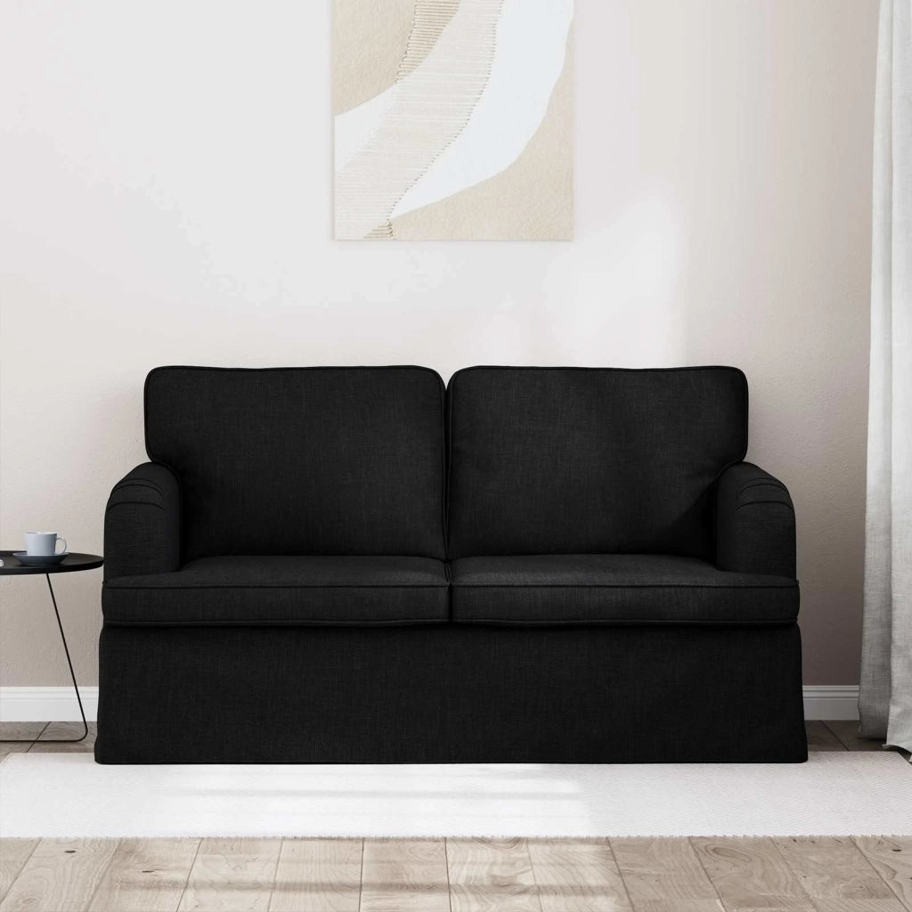Divano Nero 144 x 80 x 85 cm Tessuto 42024485