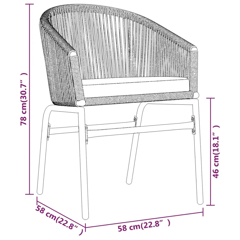 Set Mobili da Pranzo per Giardino 5 pz Marrone 3099229