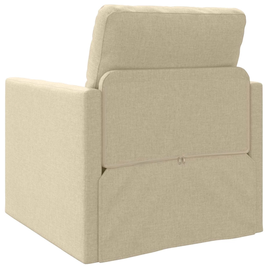 Divano letto Crema 74 x 77 x 81 cm Tessuto 4106627