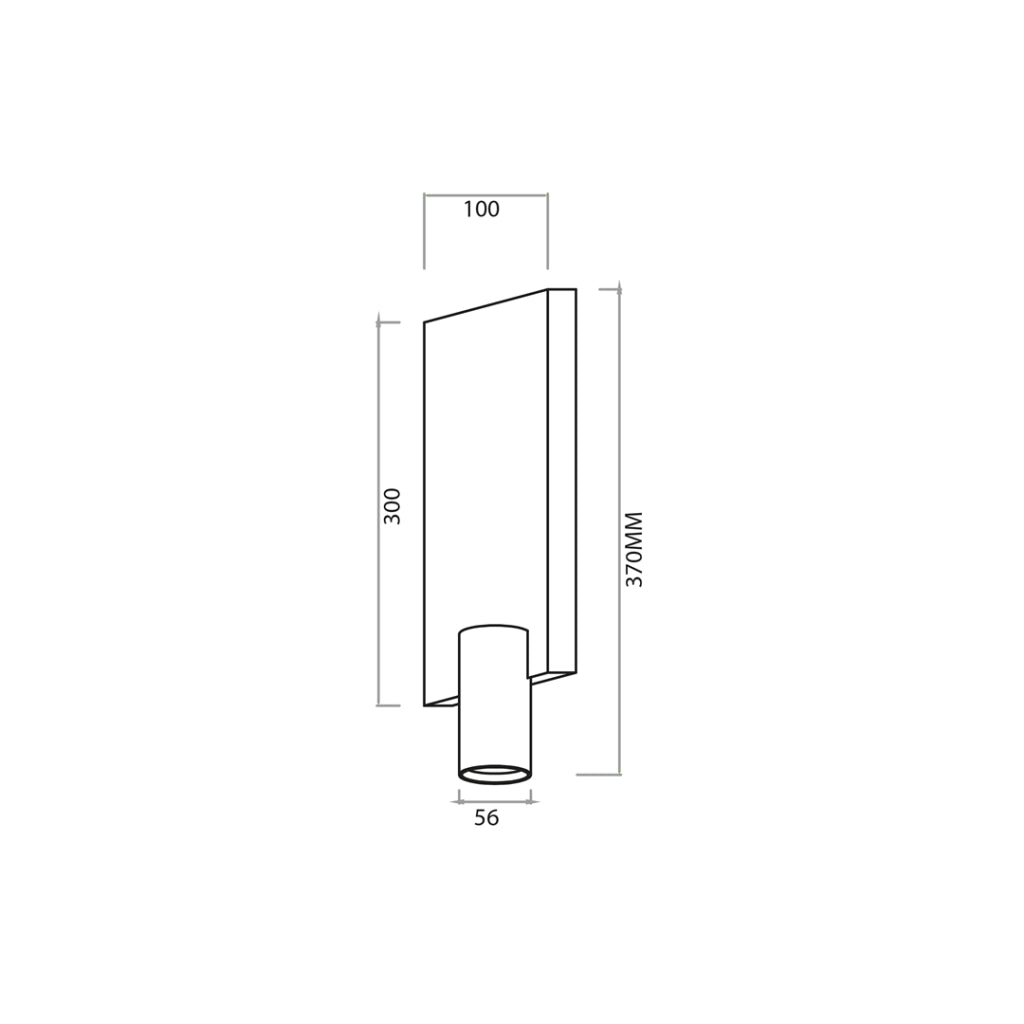 Applique camera nero-oro Genesis alluminio 1xGU10 8W Milagro