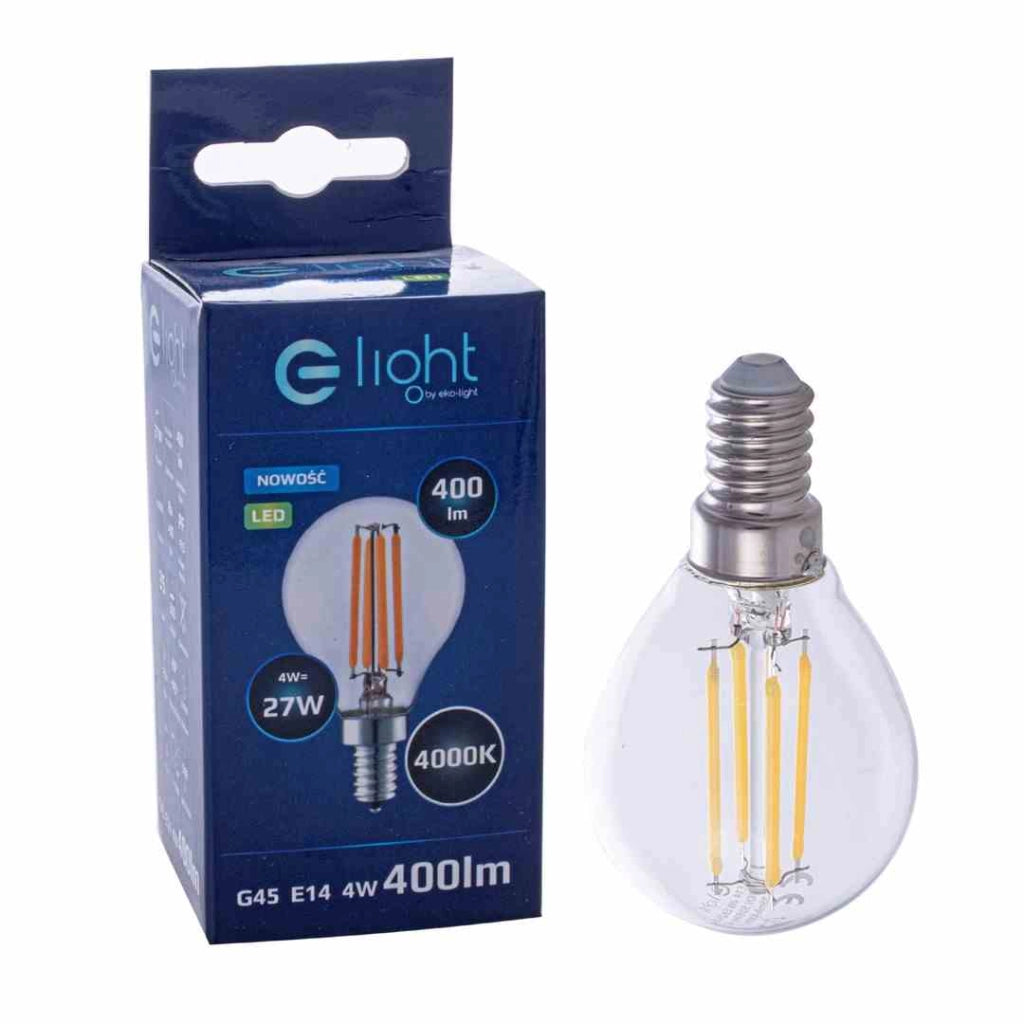 Lampadina LED Filament 4W E14 4000K 400lm Eko-Light EKZF380