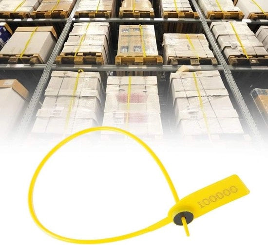 Etichetta di sicurezza per cavi - sigillatore di cavi - sigilli anti sabotaggio - trasporto logistico - numero - spedizione magazzino.