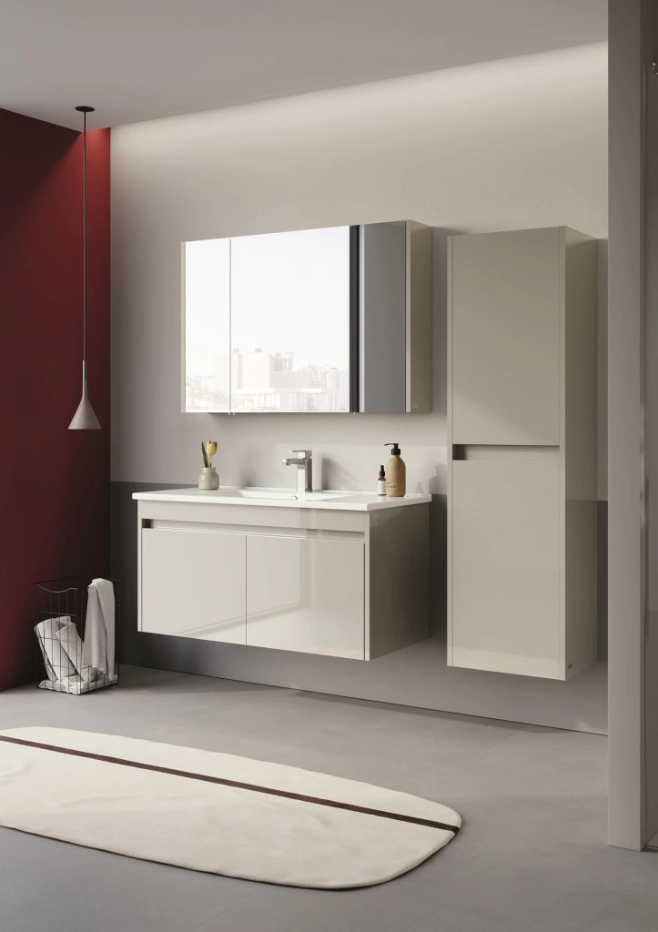 Mobile lavabo "Arno 100" - 100 x 45 x 52 cm - Cashmere