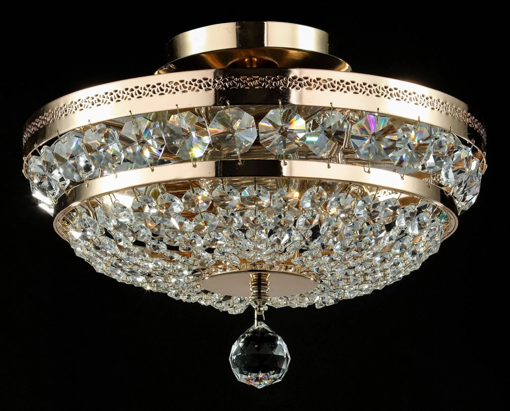 Lampadario Ottilia Maytoni cristallo oro 3xE14 DIA700