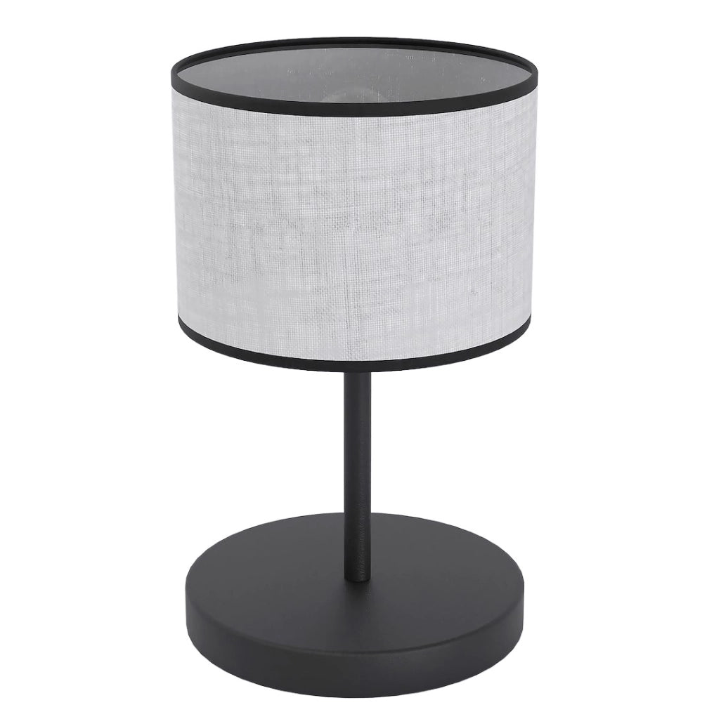 Lampada da tavolo 1xE27 grigio nera Emibig