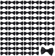 Mini Strisce di Grosgrano - Lint a Maglia - Clip per Capelli Artigianali - Nero - Attrezzi per Fai da Te - Ideali per Matrimoni - 120 Pezzi