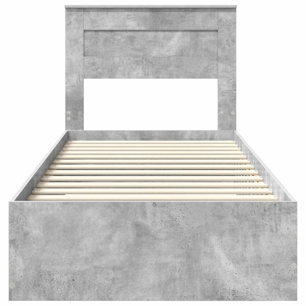 Struttura del letto-Giroletto Grigio Certo e Argento 75 x 190 cm 696151