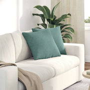 Cuscini da Divano 2 pcs Verde Mare 45 x 45 cm Tessuto in Cords 42013938