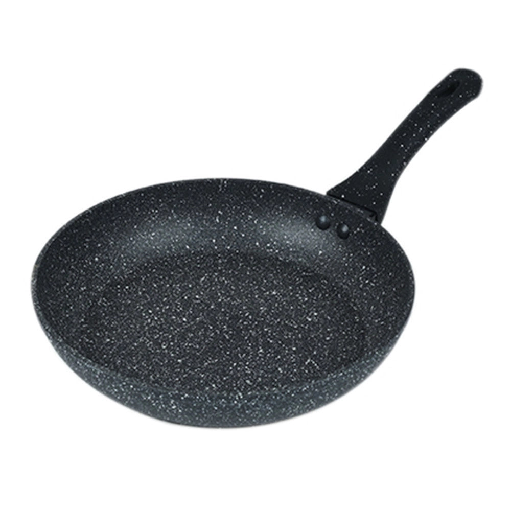 Trade Shop - Padella In Alluminio Con Rivestimento Antiaderente Effetto Pietra Nero Da ø20 A 32cm -    -diametro 28cm   -
