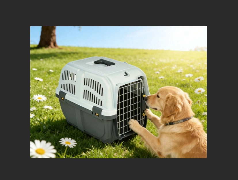 Gabbia da viaggio per cani e gatti ¨C Minimal ¨C Grigio