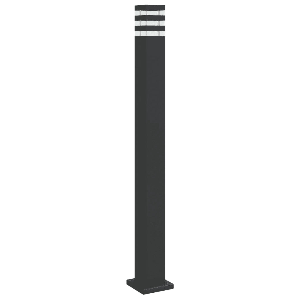 Lampada da Terra per Esterni Nera 110 cm in Alluminio 4006397
