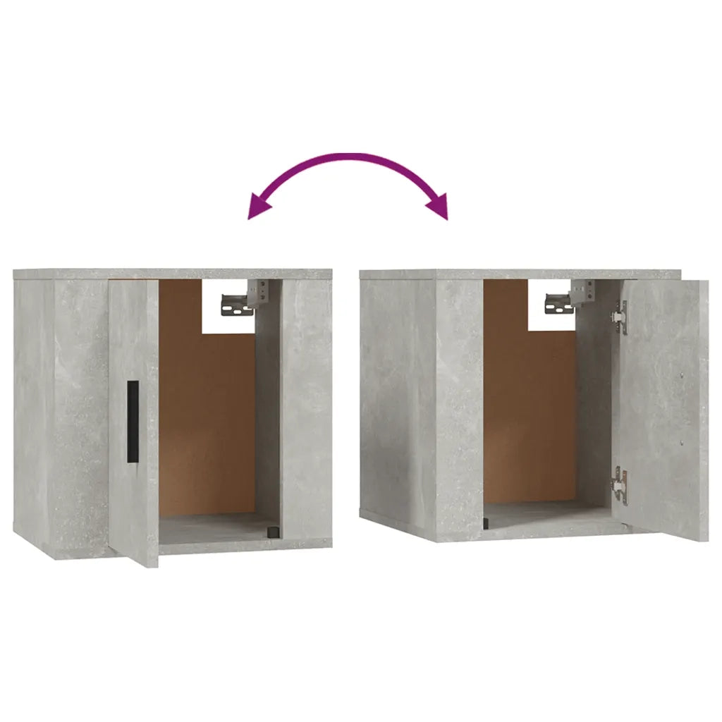 Mobile Porta TV a Parete-Mobile per TV-Credenza TV Grigio Cemento 40x34,5x40 cm