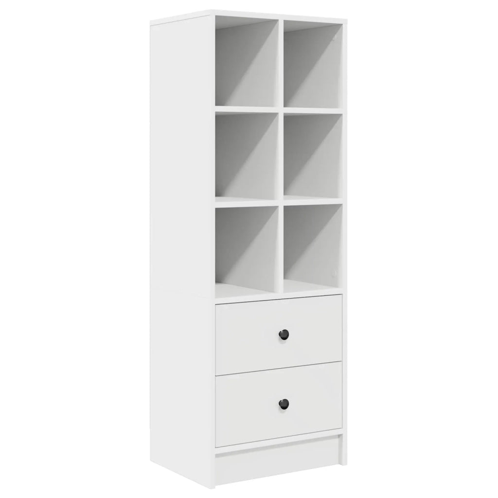 Scrivania con cassetto con lo scaffale 2 pcs Bianco 3337313
