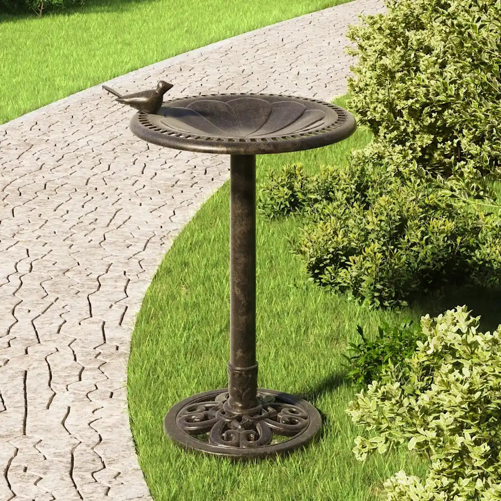 Vaschetta Bagnetto per Uccelli da Giardino Bronzo in Plastica CFW9133622