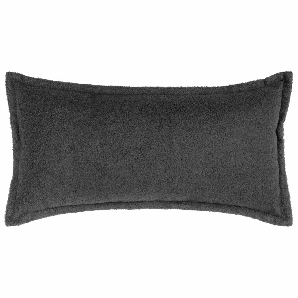 Federa 2 pcs HOUTEN Grigio Scuro 40 x 70 cm Bouclé 917844