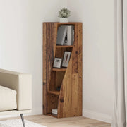 Mobile angolare 32x32x102cm Legno ingegnerizzato Legno vecchio 889863