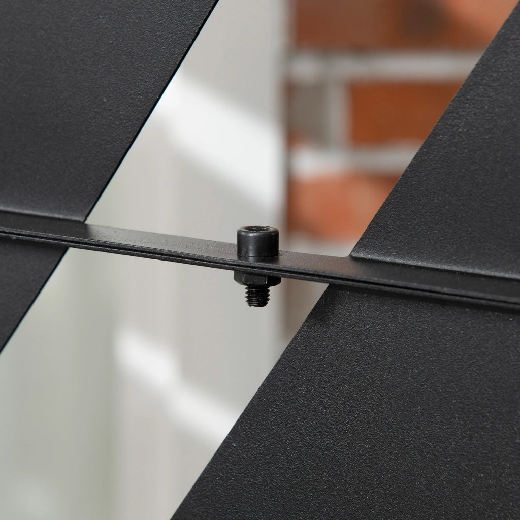 Separ¨¦ 3 Ante Verticali ¨C Minimal ¨C Nero 122x45x198 cm
