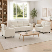 Set di divani 3 pcs Crema Velluto 3430470