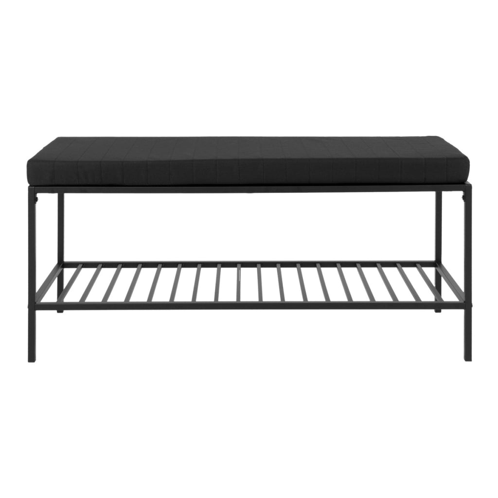 Panca Vita, Nero, Metallo, 36x100x48,5 cm