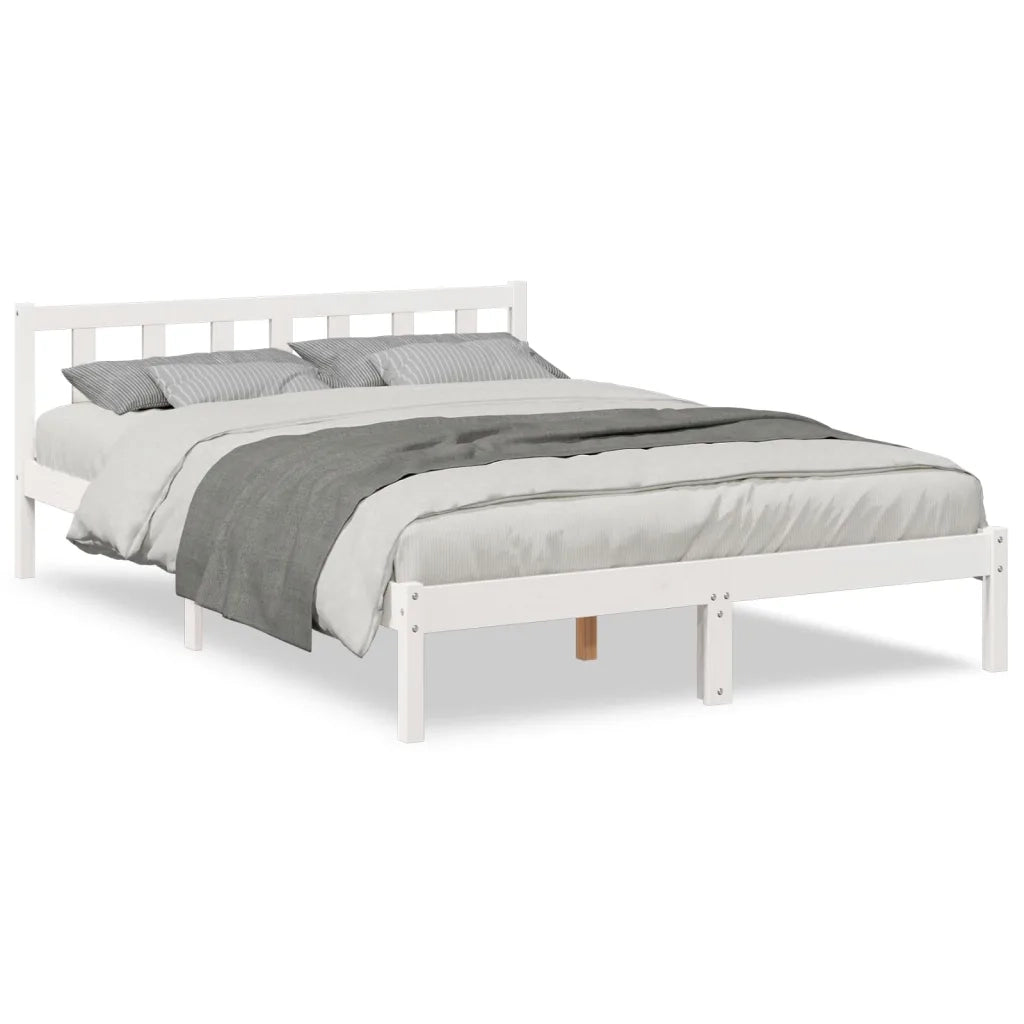 Letto matrimoniale | Letto per adulti | Letto Extra Lungo senza Materasso 160x220 cm in Legno di Pino