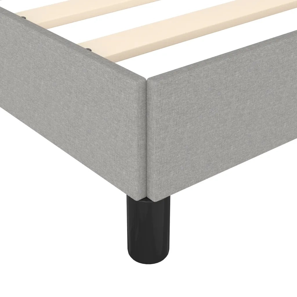 Letto matrimoniale | Letto per adulti | Giroletto senza Materasso Grigio Chiaro 160x200 cm Tessuto