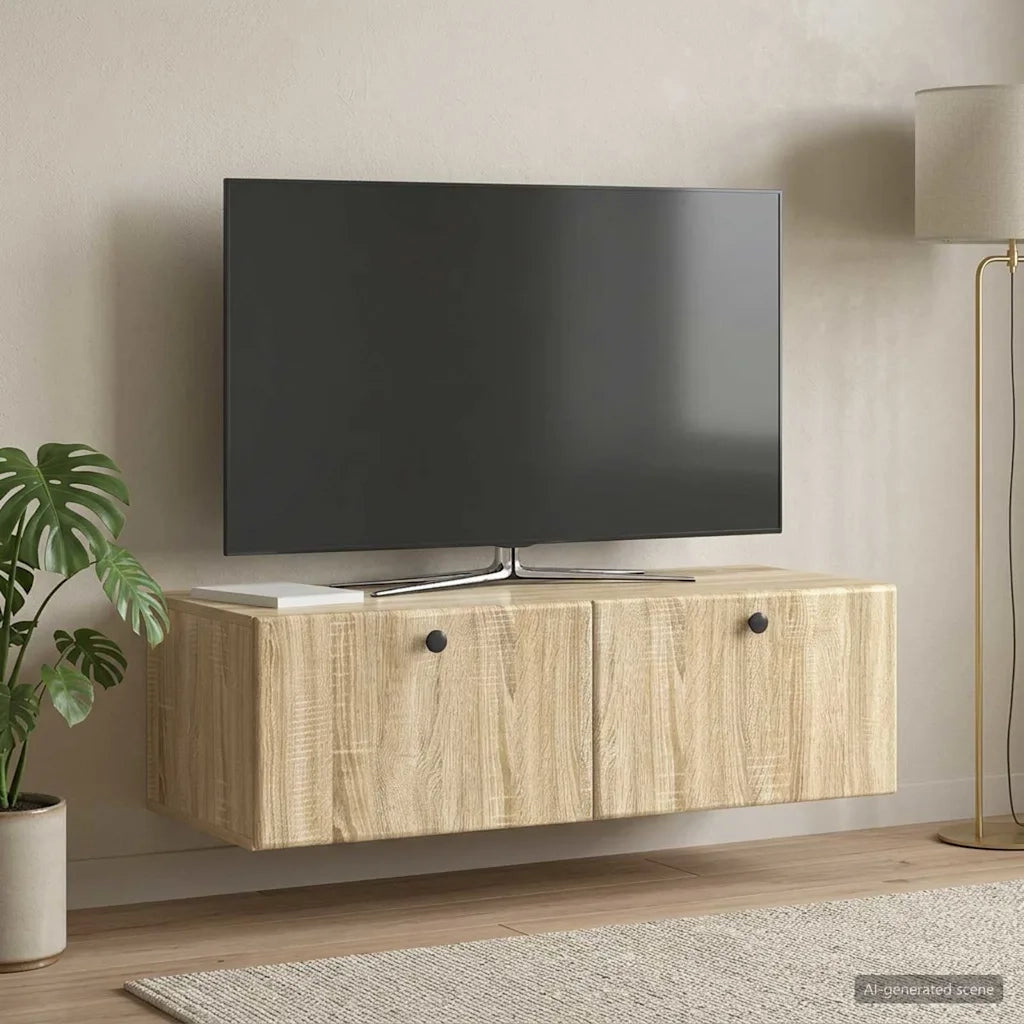 Mobile Porta TV da Muro 98 x 41 x 30 cm Rovere Sonoma 899207