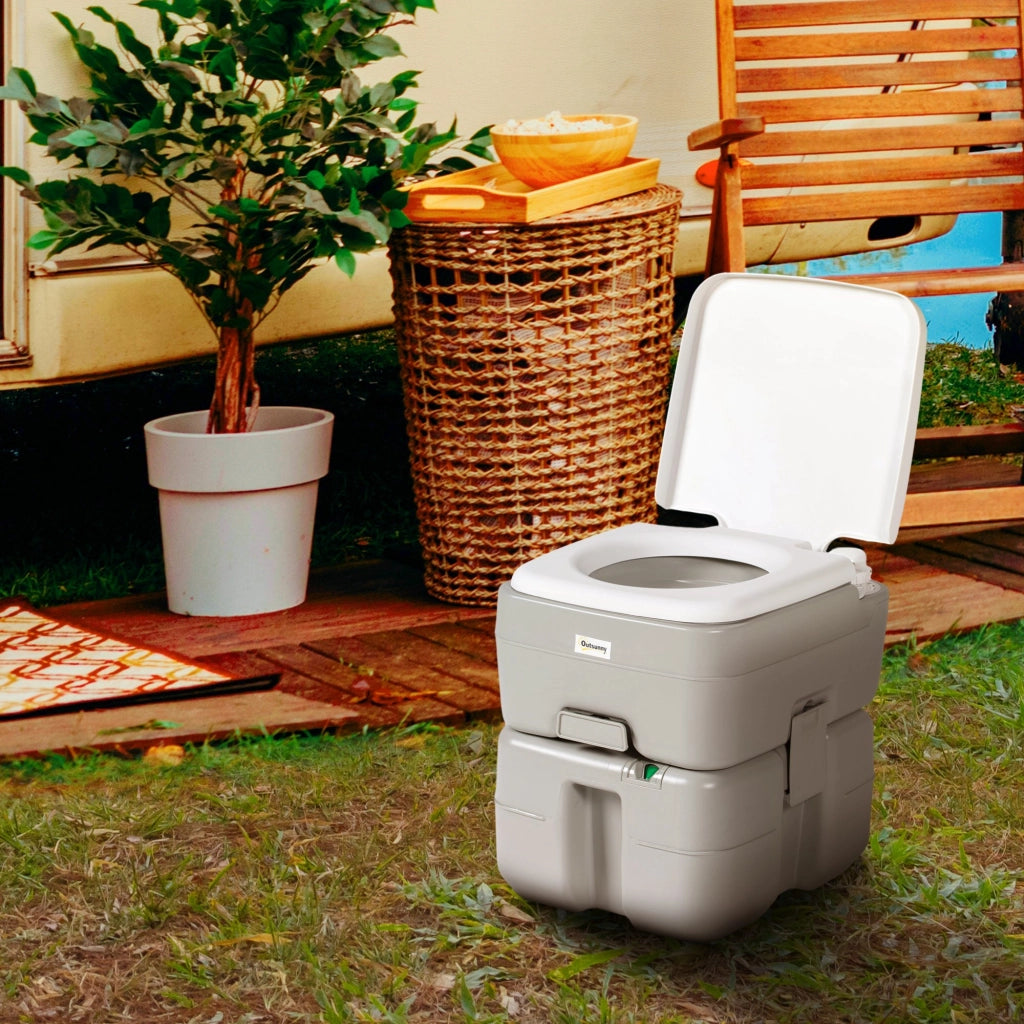 WC Portatile 20L ¨C Xylo ¨C Indicatore Livello Grigio 33x40x43cm