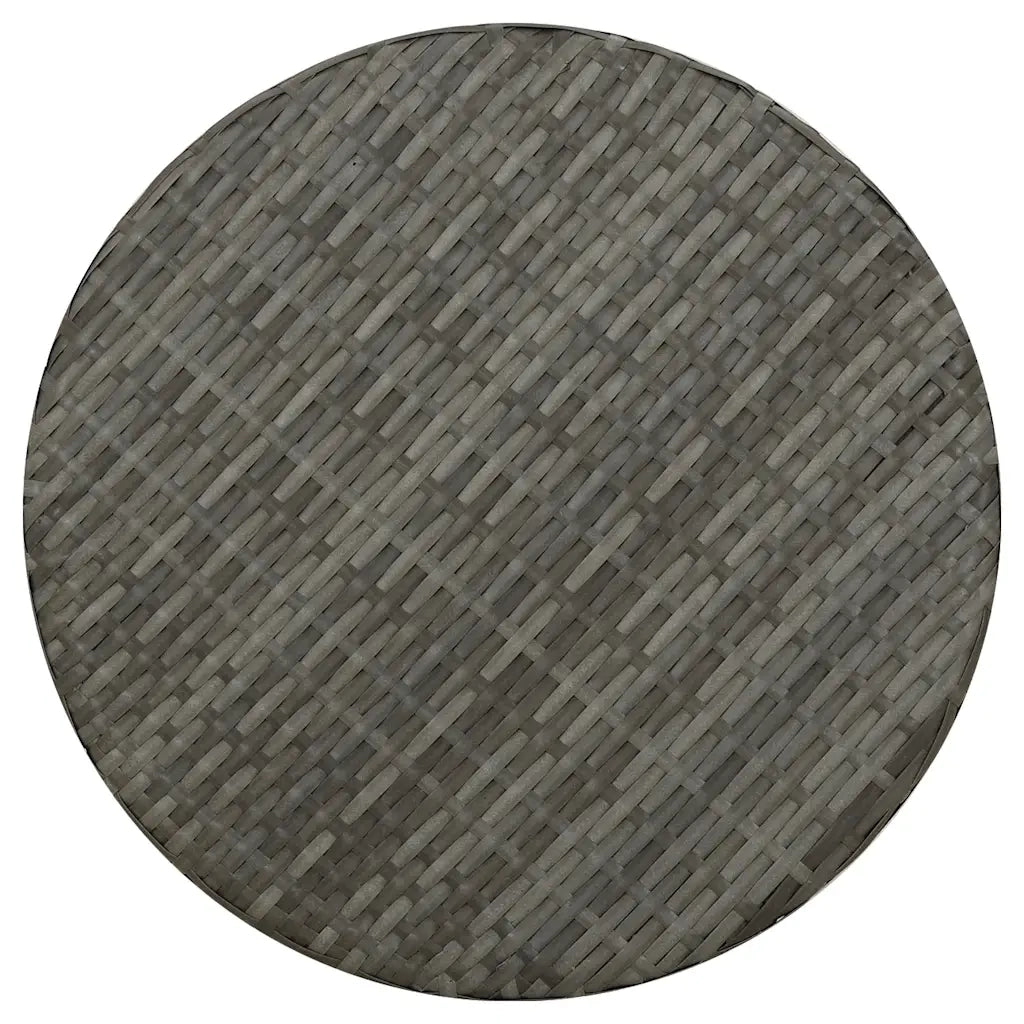 Tavolino da TÃ¨ Grigio 45 cm in Polyrattan  cod mxl 34348