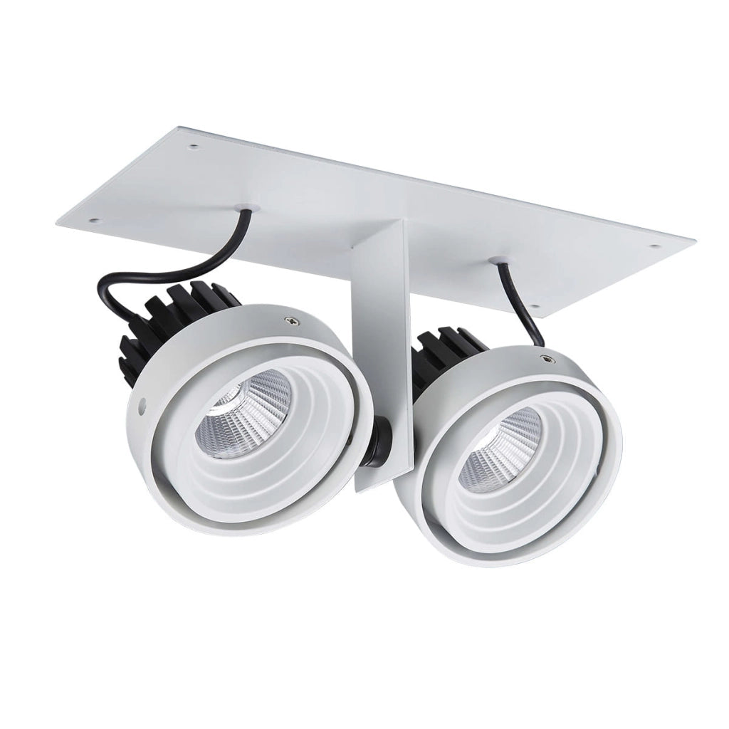 Faretto da incasso Italux Patrizio LED 2x12W 3000K bianco