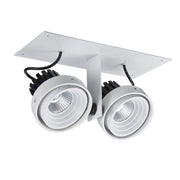 Faretto da incasso Italux Patrizio LED 2x12W 3000K bianco