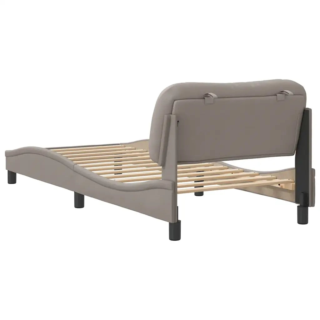 Giroletto senza Materasso Hvar Tortora 90x190 cm Tessuto