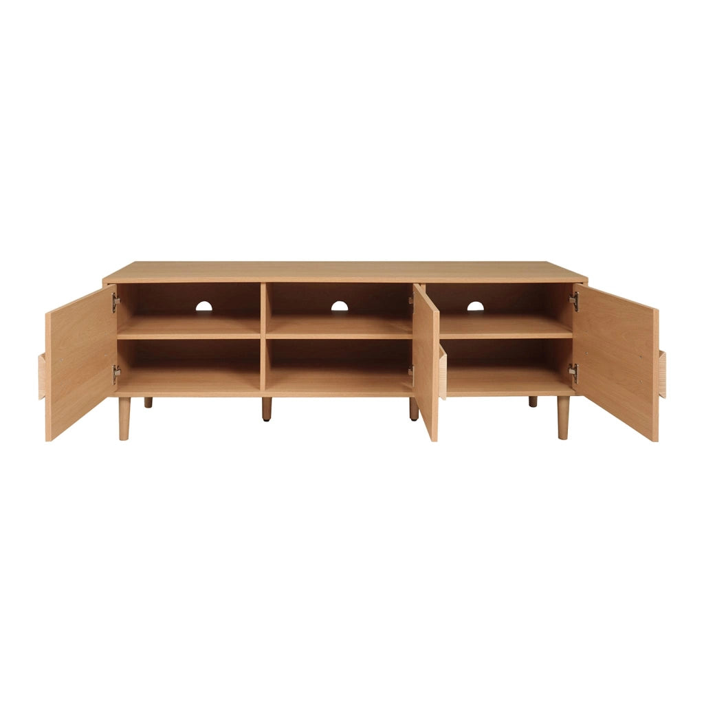 Mobile tv vintage effetto legno 3 ante 150cm