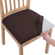 Set di protezioni per sedute 4 pezzi - Pieghevoli - Resistenti all'acqua - Marrone - Proteggi e personalizza le sedute - Adatto per sedute da tavolo