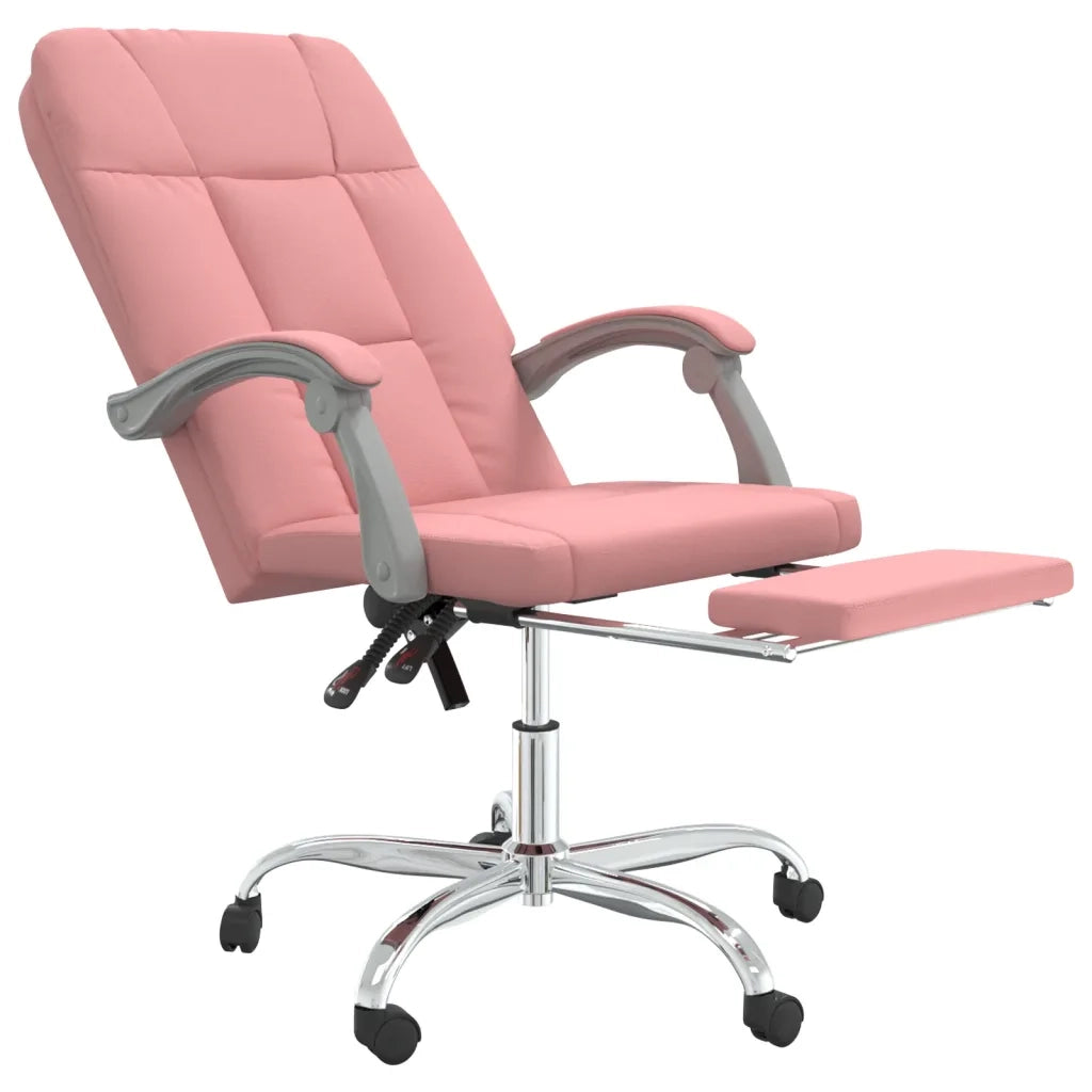 Poltrona da Ufficio Reclinabile Rosa in Similpelle 349643