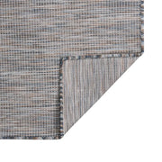 Tappeto da Esterni a Tessitura Piatta 120x170 cm Marrone e blu