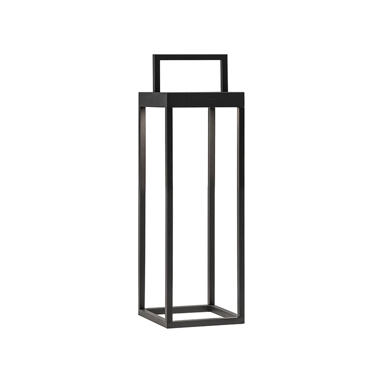 Lanterna Soon solare antracite a led da 2,2w a batteria IP54 h. 32,5cm