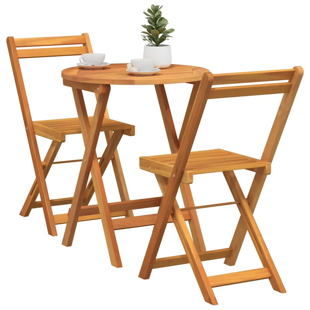 Set da Pranzo per Giardino con cuscino 3 pcs Olio Naturale 4105500