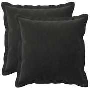 Federa 2 pcs HOUTEN Nero 40 x 40 cm Velluto 916714
