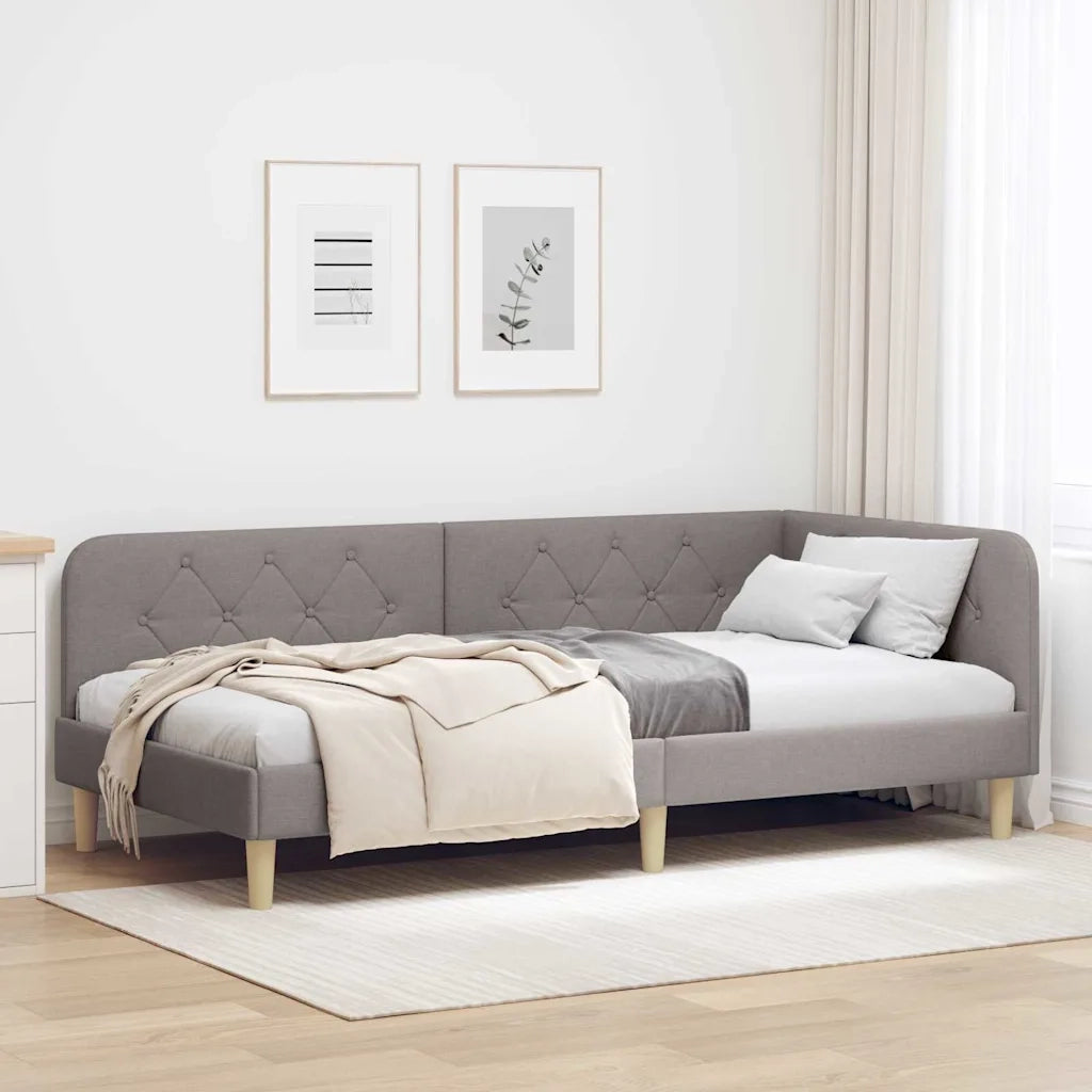 Cornice del letto ad angolo Talpa 90 x 190 cm Tessuto 42016566