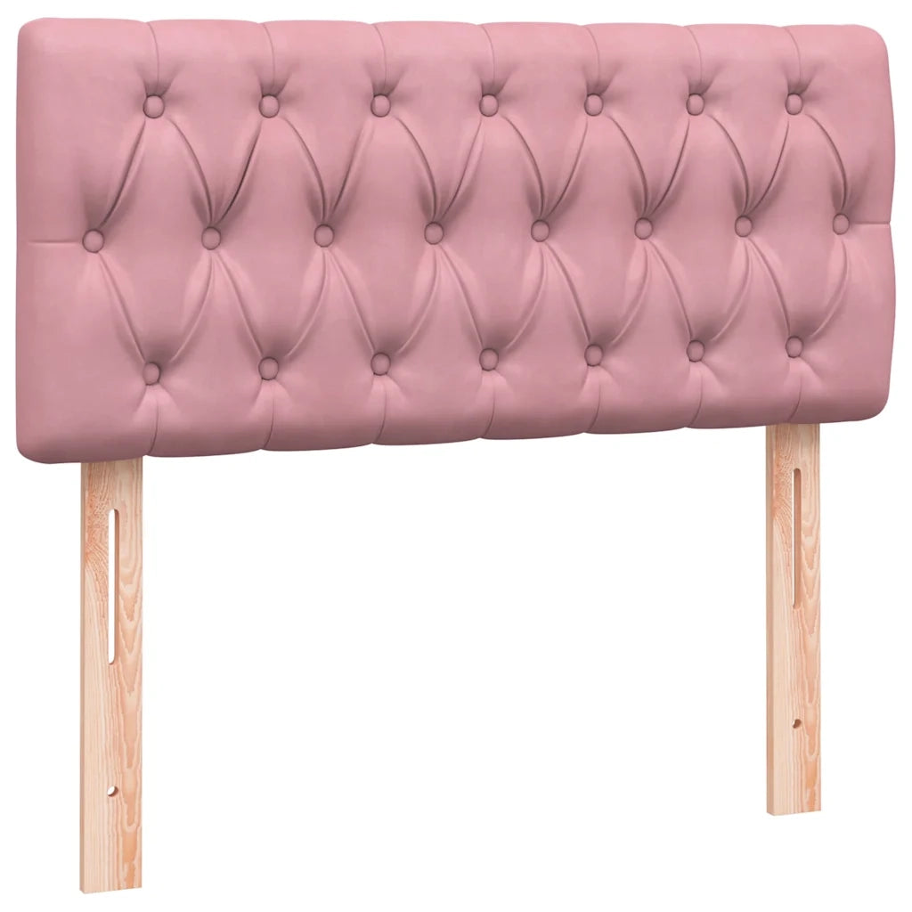 Giroletto a Molle con Materasso Rosa 90x210 cm Velluto 3316484